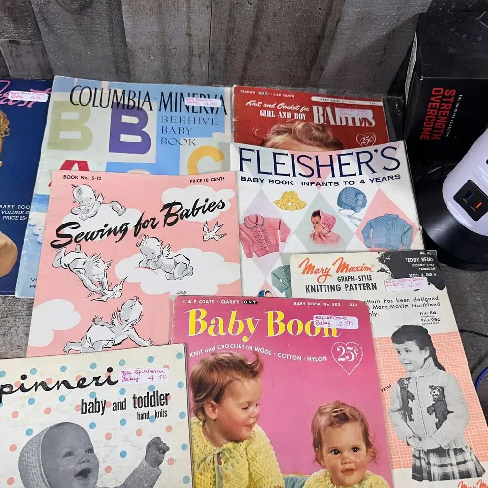 Vintage Baby Books Pattern Sewing Magazines‎ Lot Crafts Handmade Clothing